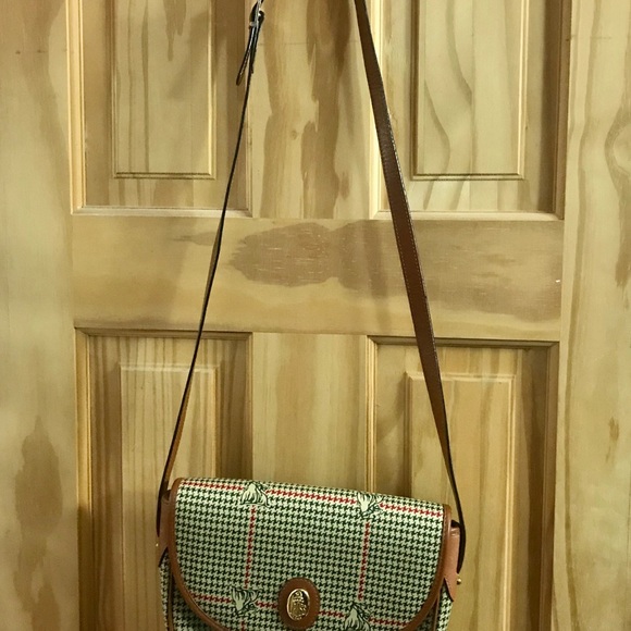 Vintage Mark Cross Houndstooth Leather bag - Picture 2 of 9